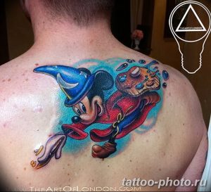 Фото рисунка Тату Микки Маус 20.11.2018 №113 - Tattoo Mickey Mouse - tattoo-photo.ru