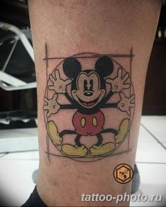 Фото рисунка Тату Микки Маус 20.11.2018 №118 - Tattoo Mickey Mouse - tattoo-photo.ru