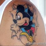 Фото рисунка Тату Микки Маус 20.11.2018 №126 - Tattoo Mickey Mouse - tattoo-photo.ru