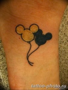 Фото рисунка Тату Микки Маус 20.11.2018 №136 - Tattoo Mickey Mouse - tattoo-photo.ru