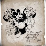 Фото рисунка Тату Микки Маус 20.11.2018 №137 - Tattoo Mickey Mouse - tattoo-photo.ru