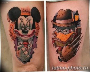 Фото рисунка Тату Микки Маус 20.11.2018 №145 - Tattoo Mickey Mouse - tattoo-photo.ru