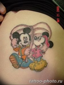 Фото рисунка Тату Микки Маус 20.11.2018 №151 - Tattoo Mickey Mouse - tattoo-photo.ru