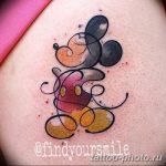 Фото рисунка Тату Микки Маус 20.11.2018 №156 - Tattoo Mickey Mouse - tattoo-photo.ru