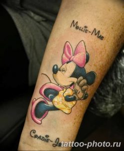 Фото рисунка Тату Микки Маус 20.11.2018 №164 - Tattoo Mickey Mouse - tattoo-photo.ru