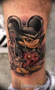 Фото рисунка Тату Микки Маус 20.11.2018 №167 - Tattoo Mickey Mouse - tattoo-photo.ru