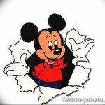 Фото рисунка Тату Микки Маус 20.11.2018 №178 - Tattoo Mickey Mouse - tattoo-photo.ru