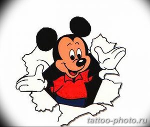 Фото рисунка Тату Микки Маус 20.11.2018 №178 - Tattoo Mickey Mouse - tattoo-photo.ru