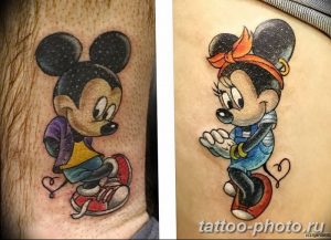 Фото рисунка Тату Микки Маус 20.11.2018 №179 - Tattoo Mickey Mouse - tattoo-photo.ru