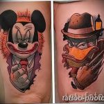 Фото рисунка Тату Микки Маус 20.11.2018 №182 - Tattoo Mickey Mouse - tattoo-photo.ru