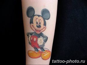 Фото рисунка Тату Микки Маус 20.11.2018 №189 - Tattoo Mickey Mouse - tattoo-photo.ru