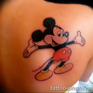 Фото рисунка Тату Микки Маус 20.11.2018 №192 - Tattoo Mickey Mouse - tattoo-photo.ru