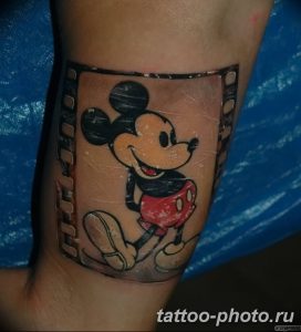 Фото рисунка Тату Микки Маус 20.11.2018 №194 - Tattoo Mickey Mouse - tattoo-photo.ru