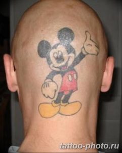 Фото рисунка Тату Микки Маус 20.11.2018 №199 - Tattoo Mickey Mouse - tattoo-photo.ru