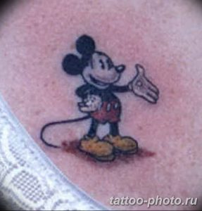 Фото рисунка Тату Микки Маус 20.11.2018 №207 - Tattoo Mickey Mouse - tattoo-photo.ru