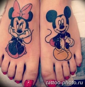 Фото рисунка Тату Микки Маус 20.11.2018 №208 - Tattoo Mickey Mouse - tattoo-photo.ru