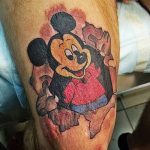 Фото рисунка Тату Микки Маус 20.11.2018 №209 - Tattoo Mickey Mouse - tattoo-photo.ru
