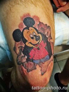 Фото рисунка Тату Микки Маус 20.11.2018 №209 - Tattoo Mickey Mouse - tattoo-photo.ru