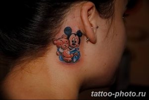 Фото рисунка Тату Микки Маус 20.11.2018 №213 - Tattoo Mickey Mouse - tattoo-photo.ru