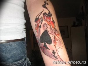 Фото рисунка Тату туз пиковый 20.11.2018 №005 - Tattoo ace of spades - tattoo-photo.ru
