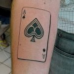 Фото рисунка Тату туз пиковый 20.11.2018 №009 - Tattoo ace of spades - tattoo-photo.ru