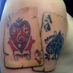 Фото рисунка Тату туз пиковый 20.11.2018 №033 - Tattoo ace of spades - tattoo-photo.ru