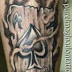 Фото рисунка Тату туз пиковый 20.11.2018 №042 - Tattoo ace of spades - tattoo-photo.ru