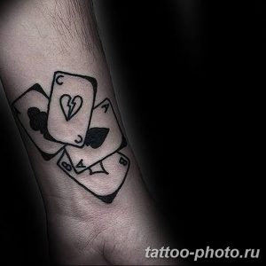 Фото рисунка Тату туз пиковый 20.11.2018 №048 - Tattoo ace of spades - tattoo-photo.ru