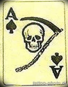 Фото рисунка Тату туз пиковый 20.11.2018 №056 - Tattoo ace of spades - tattoo-photo.ru