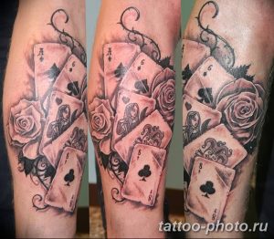 Фото рисунка Тату туз пиковый 20.11.2018 №063 - Tattoo ace of spades - tattoo-photo.ru