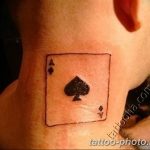 Фото рисунка Тату туз пиковый 20.11.2018 №068 - Tattoo ace of spades - tattoo-photo.ru