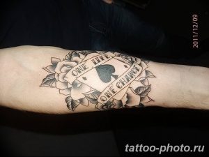 Фото рисунка Тату туз пиковый 20.11.2018 №074 - Tattoo ace of spades - tattoo-photo.ru