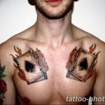 Фото рисунка Тату туз пиковый 20.11.2018 №080 - Tattoo ace of spades - tattoo-photo.ru