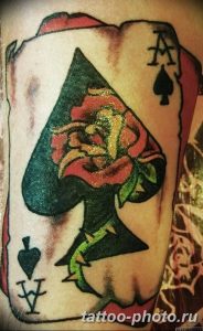 Фото рисунка Тату туз пиковый 20.11.2018 №091 - Tattoo ace of spades - tattoo-photo.ru