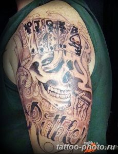 Фото рисунка Тату туз пиковый 20.11.2018 №097 - Tattoo ace of spades - tattoo-photo.ru