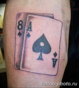 Фото рисунка Тату туз пиковый 20.11.2018 №100 - Tattoo ace of spades - tattoo-photo.ru