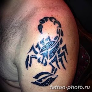 Фото рисунка скорпион 24.11.2018 №016 - photo tattoo scorpion - tattoo-photo.ru