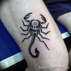 Фото рисунка скорпион 24.11.2018 №049 - photo tattoo scorpion - tattoo-photo.ru