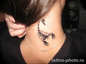 Фото рисунка скорпион 24.11.2018 №079 - photo tattoo scorpion - tattoo-photo.ru
