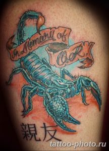 Фото рисунка скорпион 24.11.2018 №088 - photo tattoo scorpion - tattoo-photo.ru