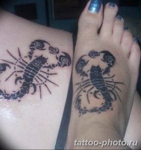 Фото рисунка скорпион 24.11.2018 №096 - photo tattoo scorpion - tattoo-photo.ru