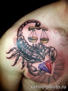 Фото рисунка скорпион 24.11.2018 №120 - photo tattoo scorpion - tattoo-photo.ru