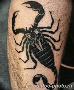 Фото рисунка скорпион 24.11.2018 №196 - photo tattoo scorpion - tattoo-photo.ru