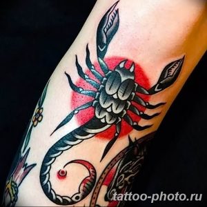 Фото рисунка скорпион 24.11.2018 №269 - photo tattoo scorpion - tattoo-photo.ru