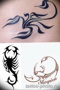 Фото рисунка скорпион 24.11.2018 №308 - photo tattoo scorpion - tattoo-photo.ru