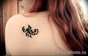 Фото рисунка скорпион 24.11.2018 №399 - photo tattoo scorpion - tattoo-photo.ru