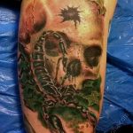 Фото рисунка скорпион 24.11.2018 №422 - photo tattoo scorpion - tattoo-photo.ru