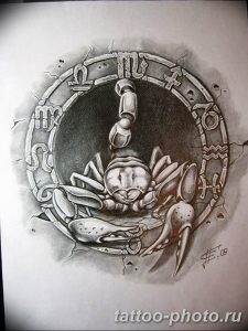 Фото рисунка скорпион 24.11.2018 №429 - photo tattoo scorpion - tattoo-photo.ru