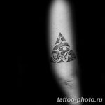 фото рисунка тату глаз в треугольнике 27.11.2018 №013 - tattoo of eyes - tattoo-photo.ru