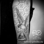 фото рисунка тату глаз в треугольнике 27.11.2018 №075 - tattoo of eyes - tattoo-photo.ru